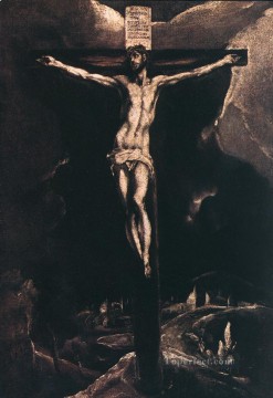 十字架上のキリスト 1585 宗教的エル・グレコ Oil Paintings